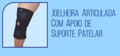 Joelheira Articulada com Apoio de Suporte Patelar