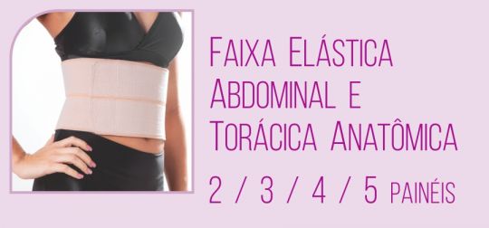 Faixa Elástica Abdominal e Torácica Anatômica