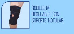 Rodillera Regulable con Soporte Patelar