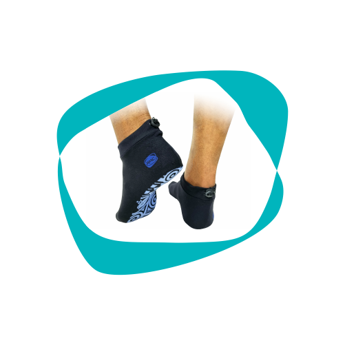 Sapatilha de Helanca com Sola Emborrachada